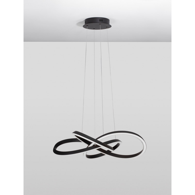 Lampa Wisząca Wave LED Czarna | Nowoczesny Design - Decolab24