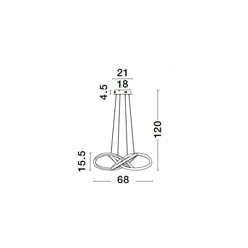 Lampa Wisząca Wave LED Czarna | Nowoczesny Design - Decolab24