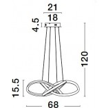 Lampa Wisząca Wave LED Czarna | Nowoczesny Design - Decolab24