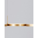 Lampa Wisząca Mosiężna LED Raan - Nowoczesny Design | Decolab24