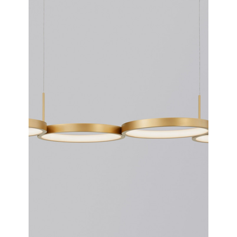 Lampa Wisząca Mosiężna LED Raan - Nowoczesny Design | Decolab24