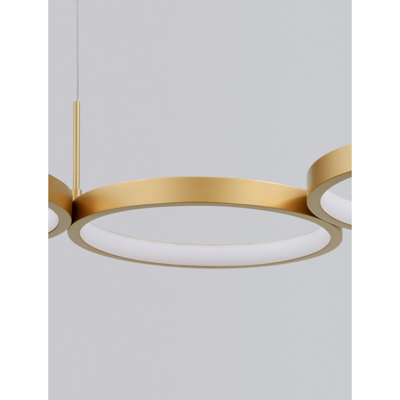 Lampa Wisząca Mosiężna LED Raan - Nowoczesny Design | Decolab24