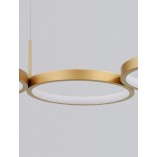 Lampa Wisząca Mosiężna LED Raan - Nowoczesny Design | Decolab24