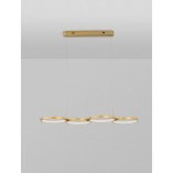 Lampa Wisząca Mosiężna LED Raan - Nowoczesny Design | Decolab24