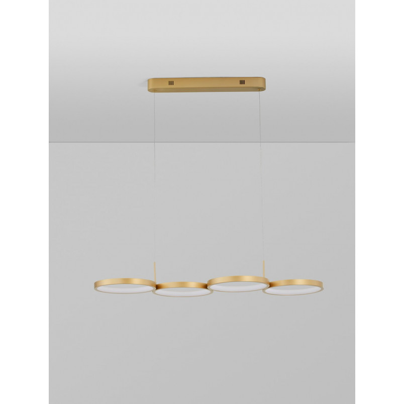 Lampa Wisząca Mosiężna LED Raan - Nowoczesny Design | Decolab24