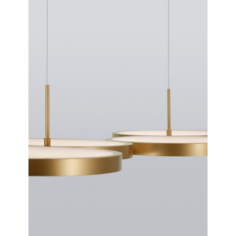 Lampa Wisząca Mosiężna LED Raan - Nowoczesny Design | Decolab24