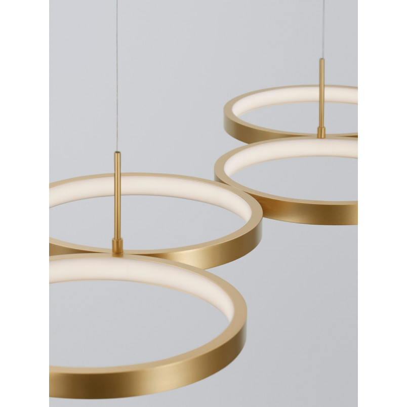 Lampa Wisząca Mosiężna LED Raan - Nowoczesny Design | Decolab24