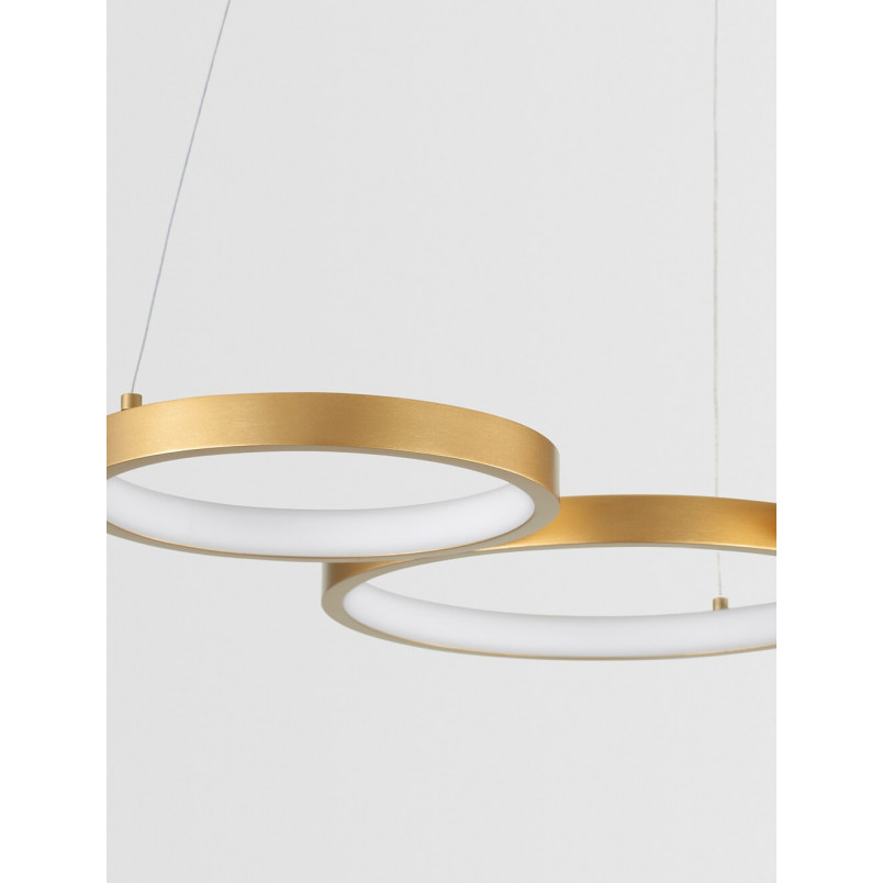 Lampa Wisząca Mosiężna Raan LED | Nowoczesny Design