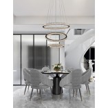 Lampa Wisząca Bueno LED Czarna z Kryształkami | Decolab24