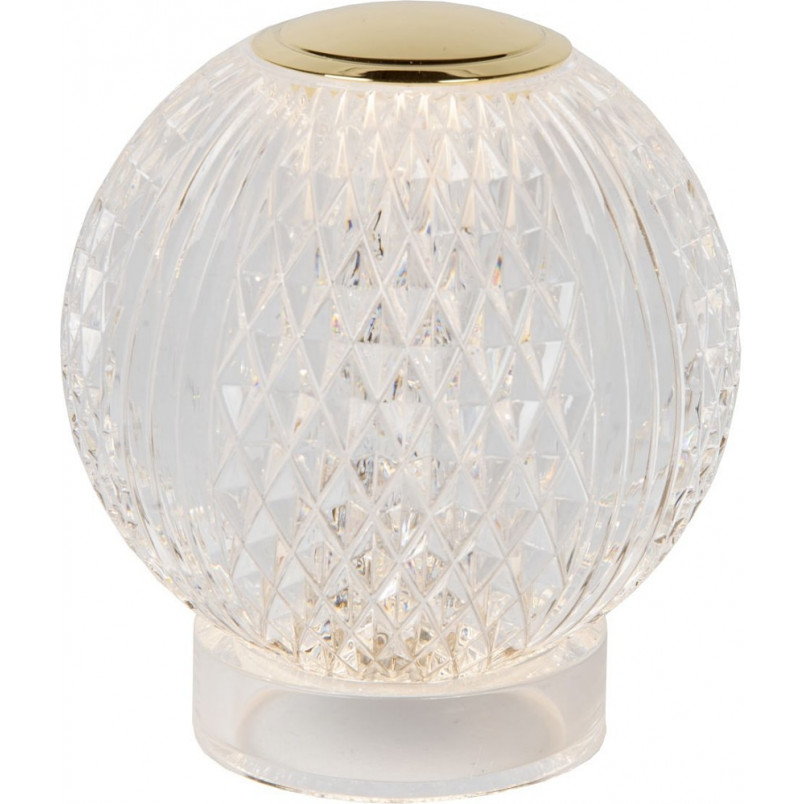 Lampa stołowa szklana Lucide Cintra | Glamour, LED, Ściemniacz