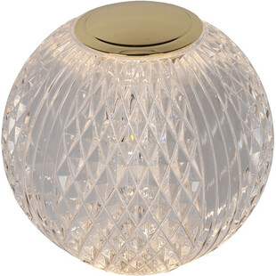 Lampa stołowa szklana Lucide Cintra | Glamour, LED, Ściemniacz