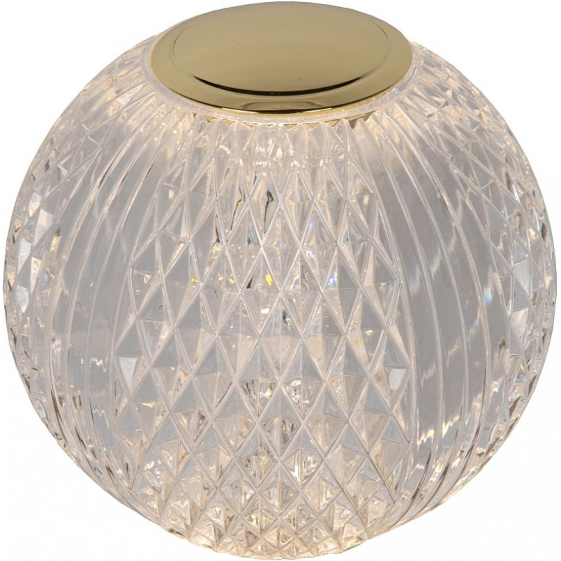 Lampa stołowa szklana Lucide Cintra | Glamour, LED, Ściemniacz