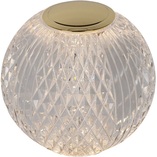 Lampa stołowa szklana Lucide Cintra | Glamour, LED, Ściemniacz