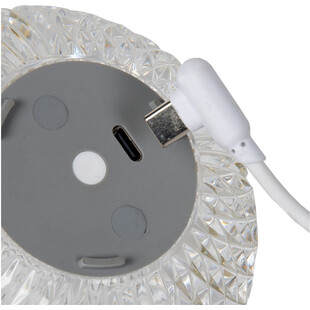 Lampa stołowa szklana Lucide Cintra | Glamour, LED, Ściemniacz