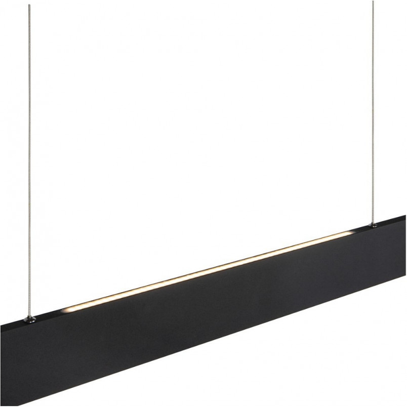 Lampa wisząca podłużna liniowa Raya II 119cm LED czarna Lucide