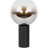 Lampa stołowa szklana kula Marius szkło dymione / czarny Lucide