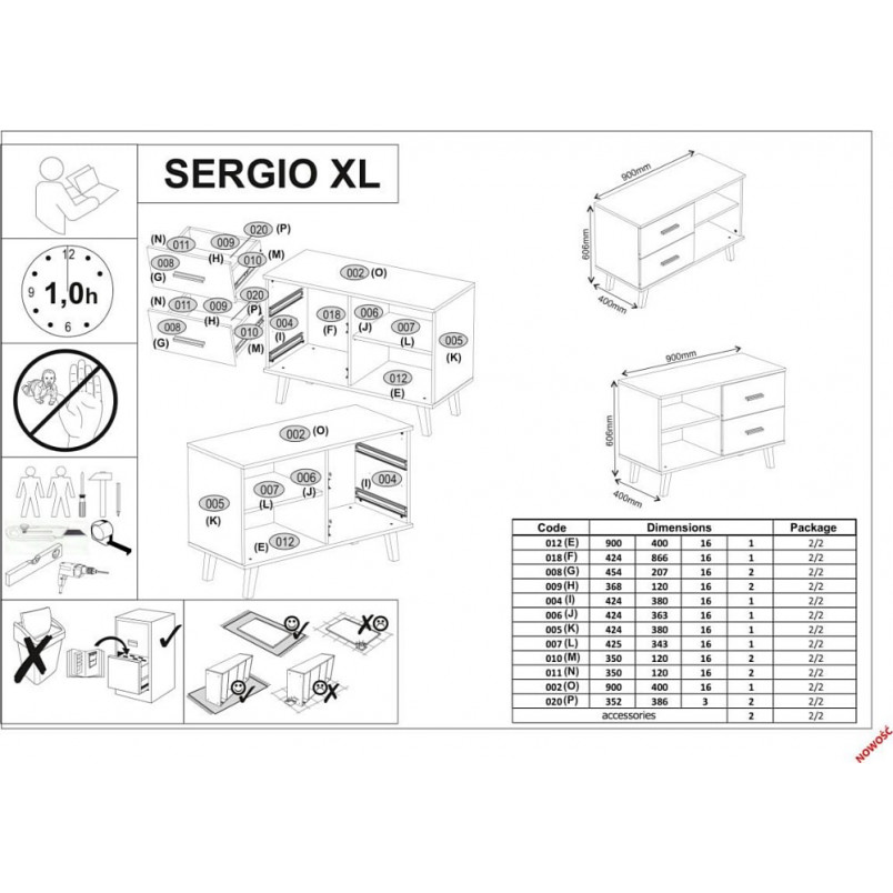 Biurko Sergio XL Halmar: Antracyt/Dąb Wotan - Funkcjonalność i Styl