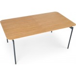 Stół rozkładany retro Smart Halmar | Dąb naturalny/czarny