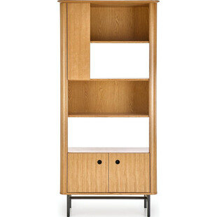Regał stojący Halmar Smart | Dąb naturalny / Czarny | 196cm