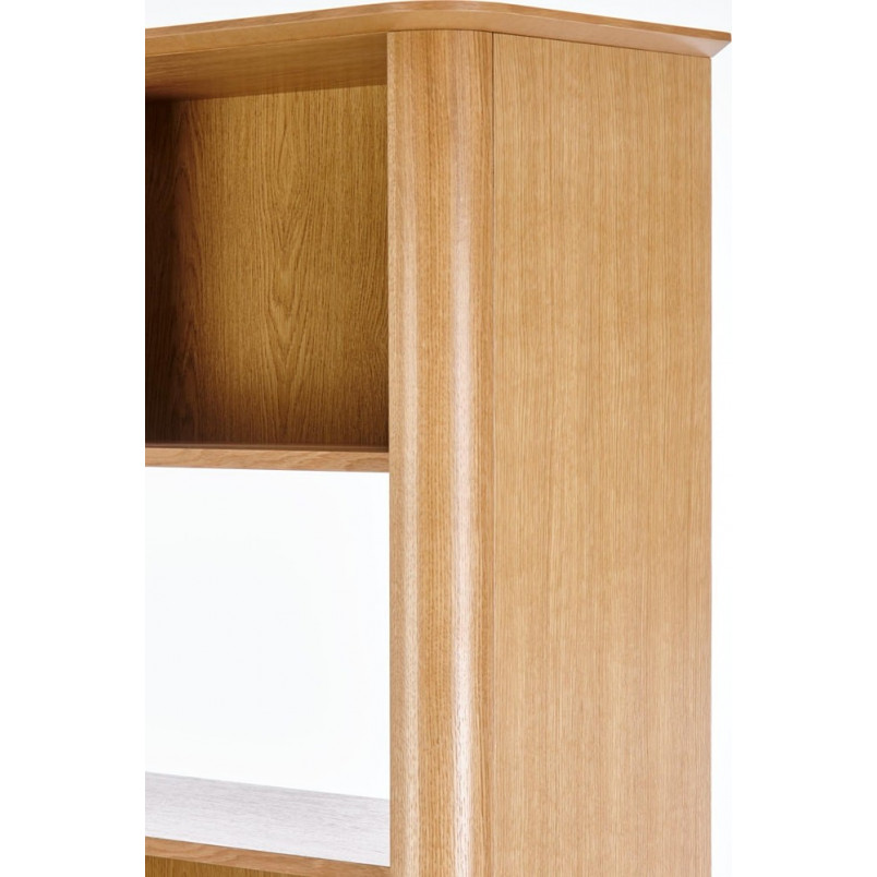 Regał stojący Halmar Smart | Dąb naturalny / Czarny | 196cm