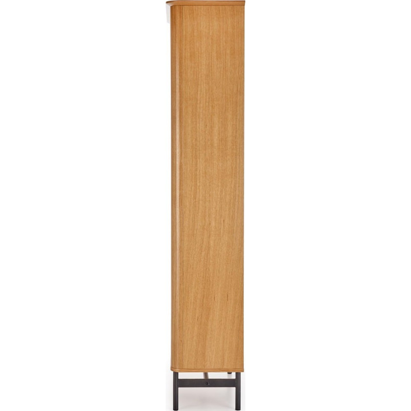 Regał stojący Halmar Smart | Dąb naturalny / Czarny | 196cm