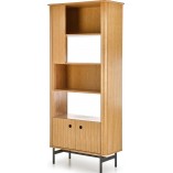 Regał stojący Halmar Smart | Dąb naturalny / Czarny | 196cm