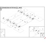 Witryna Random 60cm dąb/czarny Halmar | Regał stojący