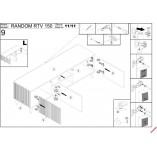 Szafka RTV Halmar Random 150cm | Dąb Wotan / Czarny - Kup Teraz!