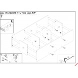 Szafka RTV Halmar Random 150cm | Dąb Wotan / Czarny - Kup Teraz!