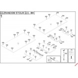 Stolik kawowy Random Halmar | Dąb Wotan / Czarny | Sklep mebli