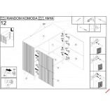 Komoda Random KM2 100x40 | Halmar - Styl Loftowy