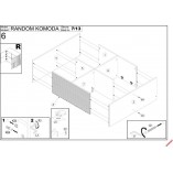 Komoda Random KM2 100x40 | Halmar - Styl Loftowy