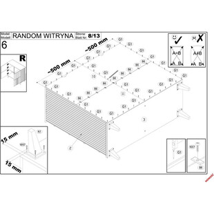 Komoda Random KM2 100x40 | Halmar - Styl Loftowy