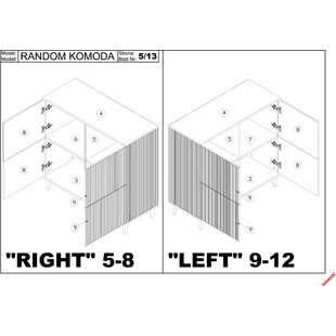 Komoda Random KM2 100x40 | Halmar - Styl Loftowy