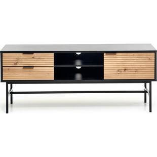 Szafka RTV Murano 150cm Halmar | Dąb Artisan / Czarny
