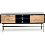 Szafka RTV Murano 150cm Halmar | Dąb Artisan / Czarny