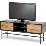 Szafka RTV Murano 150cm Halmar | Dąb Artisan / Czarny