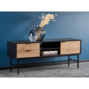Szafka RTV Murano 150cm Halmar | Dąb Artisan / Czarny
