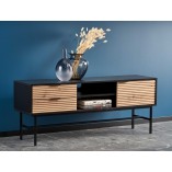 Szafka RTV Murano 150cm Halmar | Dąb Artisan / Czarny