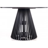 Stół okrągły Miyaki 120cm Halmar | Dąb naturalny / Czarny