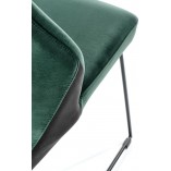 Krzesło welurowe K485 zielone Halmar | Komfort i styl
