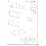 Toaletka z szufladami i lustrem Hollywood XL biała Halmar | 120x55cm