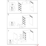 Toaletka z szufladami i lustrem Hollywood XL biała Halmar | 120x55cm