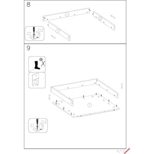 Toaletka z szufladami i lustrem Hollywood XL biała Halmar | 120x55cm