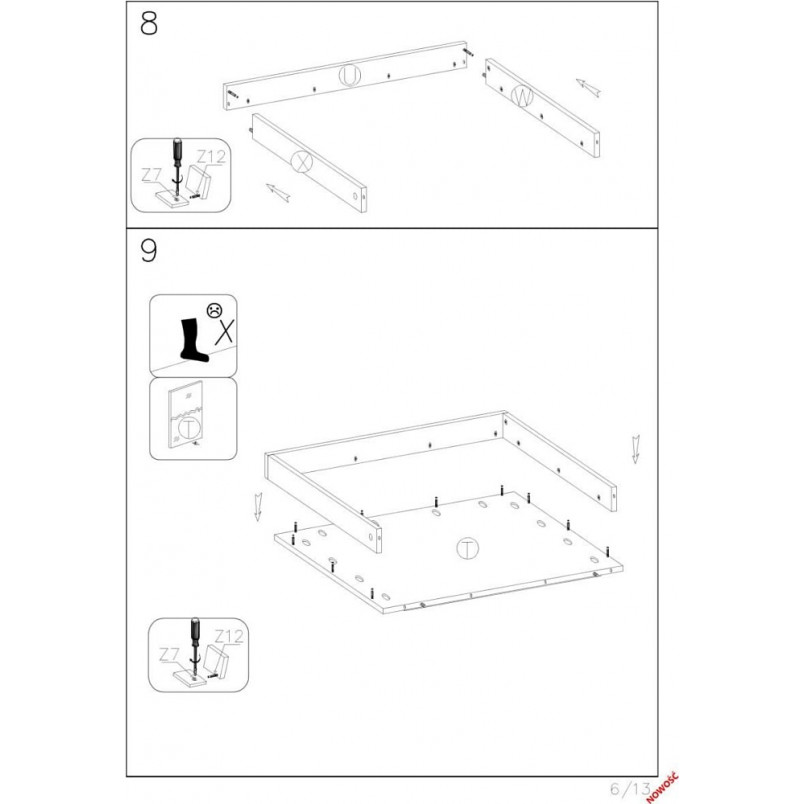 Toaletka z szufladami i lustrem Hollywood XL biała Halmar | 120x55cm