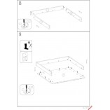 Toaletka z szufladami i lustrem Hollywood XL biała Halmar | 120x55cm