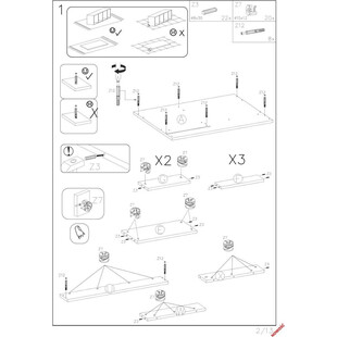 Toaletka z szufladami i lustrem Hollywood XL biała Halmar | 120x55cm