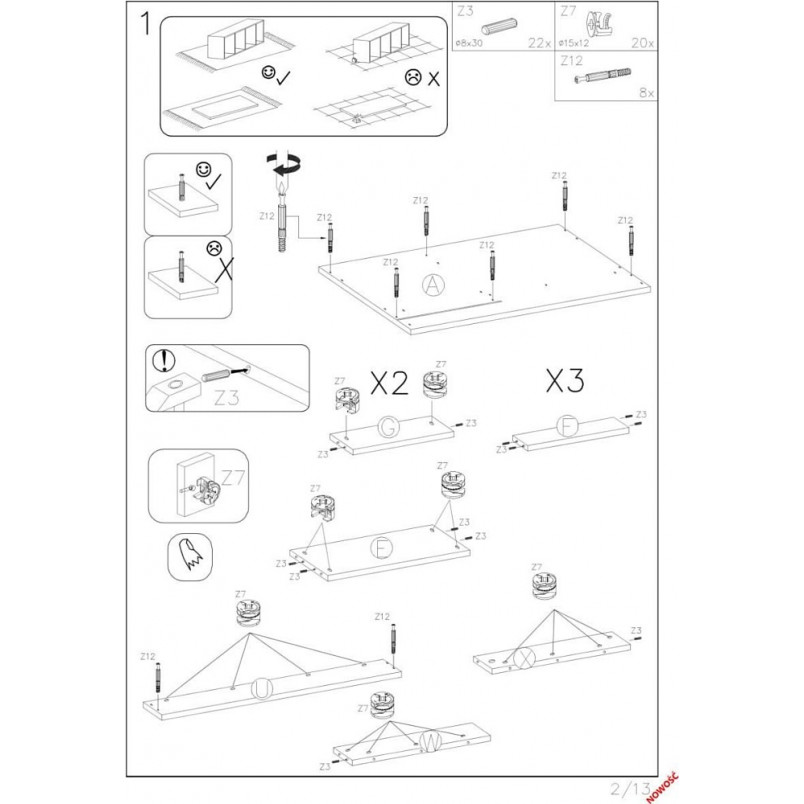 Toaletka z szufladami i lustrem Hollywood XL biała Halmar | 120x55cm