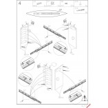 Toaletka z szufladami i lustrem Hollywood XL biała Halmar | 120x55cm