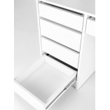 Toaletka z szufladami i lustrem Hollywood XL biała Halmar | 120x55cm